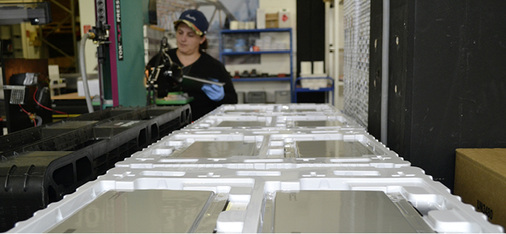 
Fertigung der Batteriemodule für den My Reserve in Frechen bei Köln.



