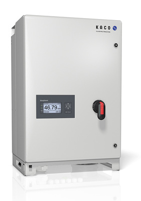 
Der Blueplanet 50.0 TL3 von Kaco ist ein Stringwechselrichter speziell für größere Anlagen.



