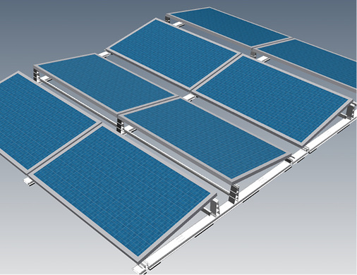 



Ost-West-System ohne seitliche Deckel. Der breitere Firstspalt ist gut zu erkennen.
