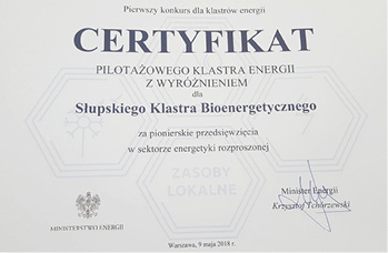 <p>
</p>

<p>
Neben dem Ökoenergiecluster Supsk haben weitere 32 Kommunen ein solches Zertifikat bekommen.
</p> - © Foto: Barbara Adamska


