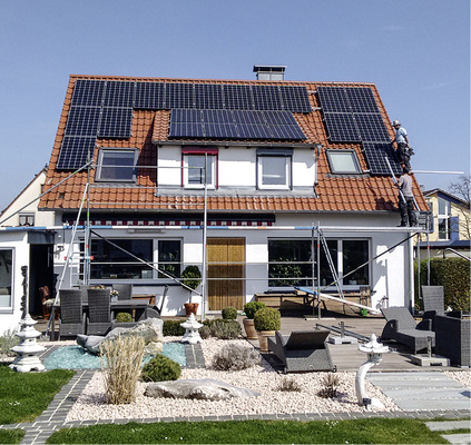 
Das Solardach gehört dazu, aber das eigentliche Geschäft läuft mit Speichern und der Haustechnik.




