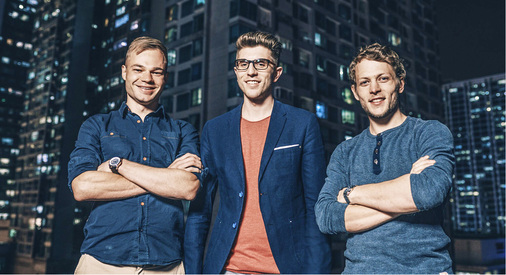



Zu dritt geht vieles leichter: das Gründerteam aus München um Michael Peither (Mitte).
