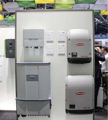 
Auf der Intersolar in München zeigte Baywa r.e. ein breites Sortiment.



