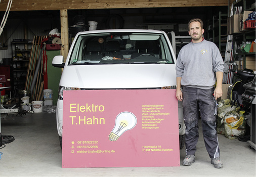 <p>
</p>

<p>
Der Fachbetrieb Elektro T. Hahn hat derzeit fünf Mitarbeiter.
</p> - © Foto: Kostal

