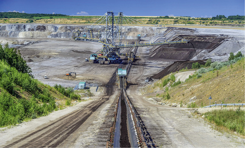 



Blick in den Tagebau Profen im Mitteldeutschen Revier.
