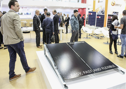 



Auf der Intersolar 2018 präsentierte Avancis die neuen CIGS-Module.
