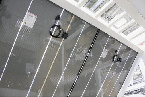 



Rückseitiger Anschluss der Dünnschichtmodule von Avancis.
