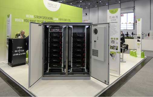 



Tag der offenen Tür bei Tesvolt: Der TS HV 70 wurde bereits im vergangenen Jahr erstmals vorgestellt.
