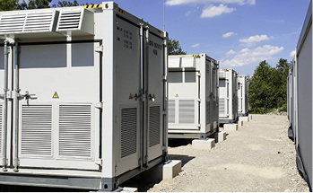 
Der Speicherpark des Allgäuer Überlandwerks umfasst vier Batteriecontainer mit der Leistungselektronik. 



