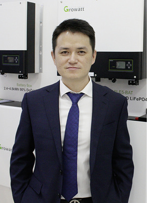 
Frank Qiao von Growatt will in diesem Jahr rund 500 Megawatt in Europa installieren.



