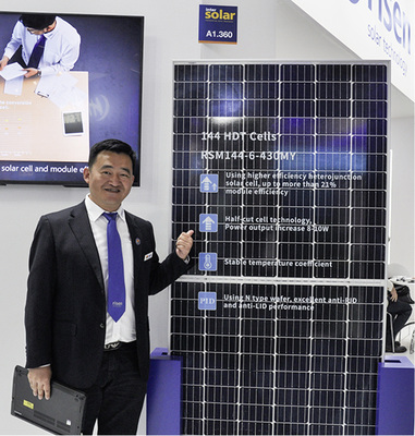 



Risen verbaut Zellen mit beidseitiger Heterojunction-Technologie.
