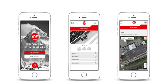 



K2 Systems hat die App fürs Smartphone erweitert. Jetzt kann der Handwerker das Aufmaß gleich vor Ort eingeben. Es landet automatisch in der Planungssoftware.
