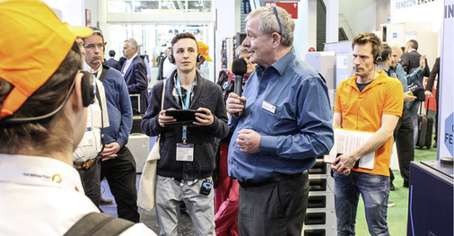 
Vertriebsleiter Christof Wiedmann von Fenecon überzeugte sein Publikum durch leistungsstarke und intelligente Speichersysteme.



