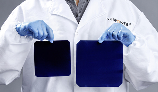 <p>
</p>

<p>
Die neuen Zellen von Sunpower sind größer als sechs Zoll, aber noch immer 180 Mikrometer dick.
</p> - © Foto: Sunpower

