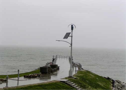 



Beleuchtung der Pier am Eriesee in Cleveland (US-Bundesstaat Ohio). Rund 60.000 Straßenlaternen wurden mit LEDs ausgestattet.
