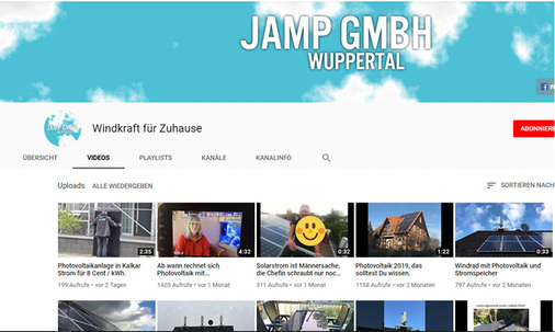 



Jamp nutzt Videos auf Youtube, um Menschen von der persönlichen Energiewende zu überzeugen.
