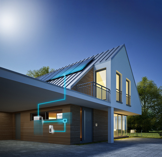 Die Wallbox witty solar lässt sich schnell in die Hausversorgung integrieren. - © Hager