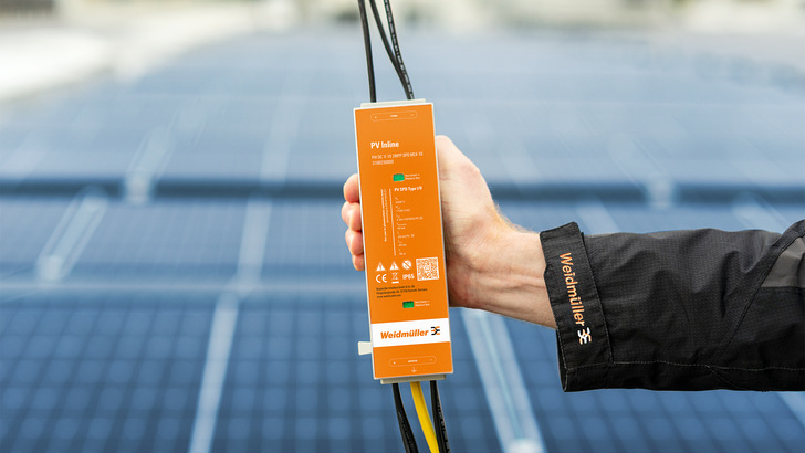 Eine normgerechte Absicherung – beispielsweise mit PV Inline – ist essenziell, um Schadensfällen durch Blitz- und Überspannungseinwirkungen vorzubeugen - © Weidmüller Eine normgerechte Absicherung – beispielsweise mit PV Inline – ist essenziell, um Schadensfällen durch Blitz- und Überspannungseinwirkungen vorzubeugen - © Weidmüller