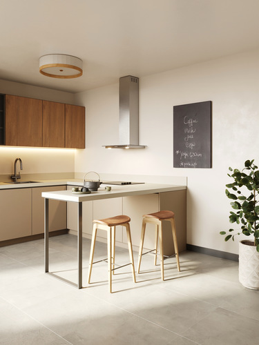 Eine Infrarotheizung gibt Wärme gezielt im Raum ab