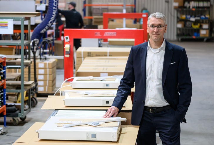 Uwe Lucht leitet als Geschäftsführer das sächsische E-Heizungsunternehmen Lucht LHZ