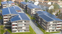 <p>Wenn die Solarmodule zur Dachhaut werden, ist das einästhetischer Gewinn für das gesamte Gebäude.</p> - © Ernst Schweizer AG