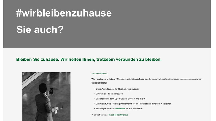 Mit der kostenlosen Konferenzplattform können sich die Mitarbeiter immer auf den neusten Stand bringen – auf vom heimischen Schreibtisch aus.