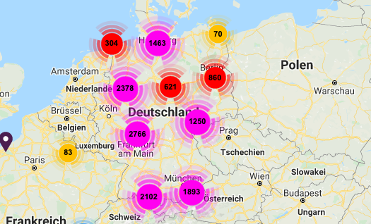 Auf der Plattform Ladesaeulenregister.de bieten der BDEW und die Energie Codes eine Übersicht an.