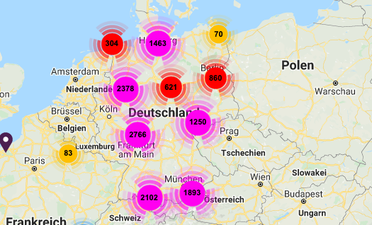 Auf der Plattform Ladesaeulenregister.de bieten der BDEW und die Energie Codes eine Übersicht an. - © BDEW
