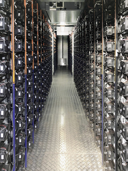 Speichercontainer für den Netzknoten in Gotha (Thüringen).