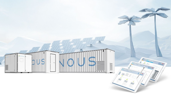 Die solaren Großspeicher von Qinous sollen Aggregate mit Diesel oder Erdgas ersetzen.