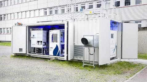 Hochtemperatur Demonstrationsanlage (SOEC) von Sunfire für Power-to-Liquids.