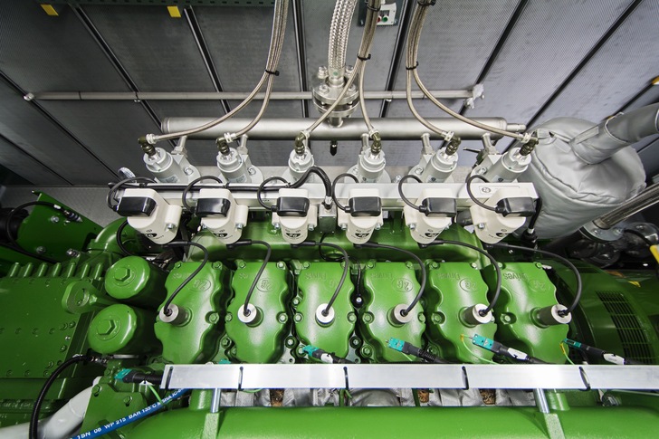 Ein innovatives Wasserstoff-BHKW von 2G Energy.