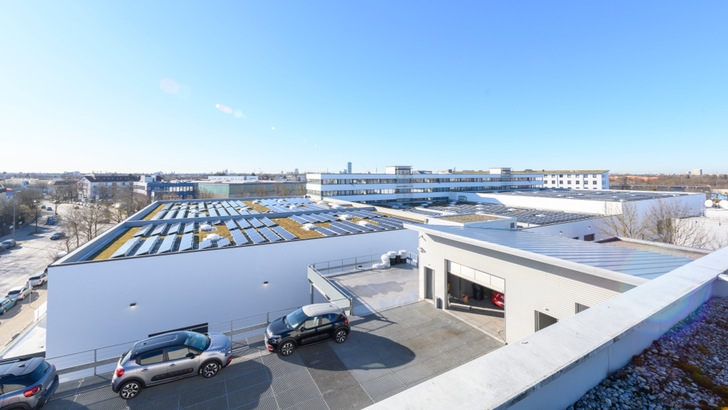 Das Centro Tesoro in München ist ein Musterbeispiel für energiebewusstes Bauen.