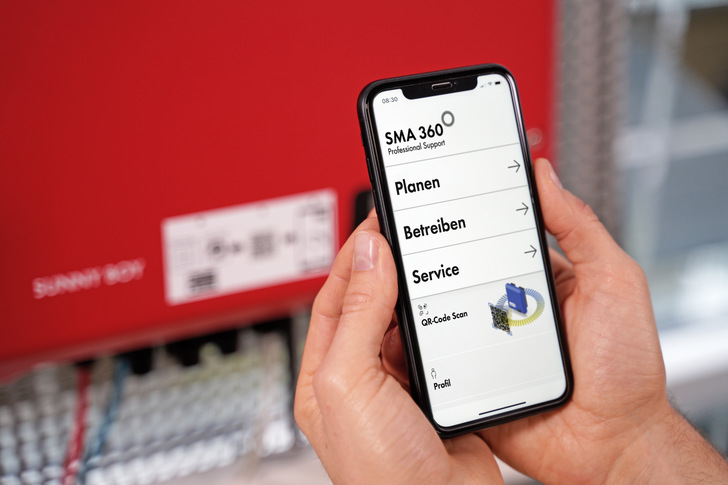 Produkt der Woche: Die App SMA 360° erleichert Solarteuren die Arbeit. - © SMA
