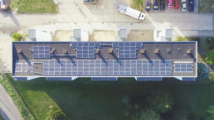 Ein anderes Mieterstromprojekt von Solarimo in der Schwarzheide.