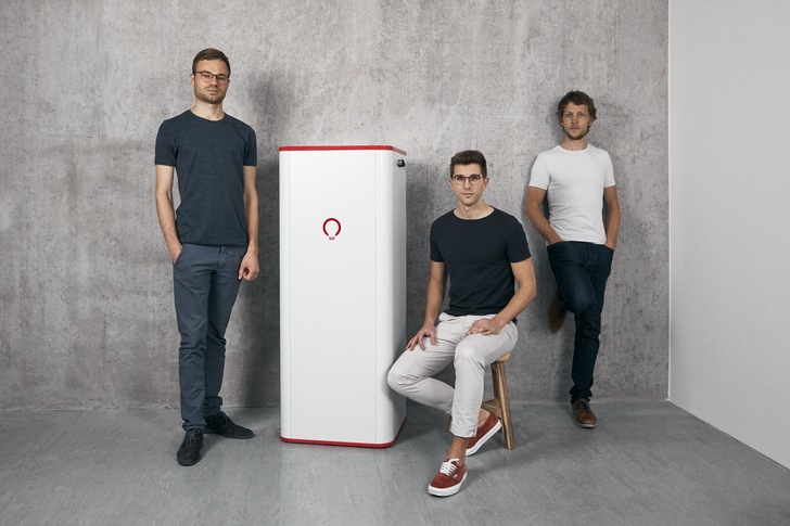 Die Voltstorage Gründer Jakob Bitner, Michael Peither, Felix Kiefl (von links nach rechts). - © Voltstorage

