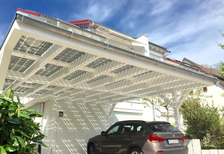 Die neue Generation der Design-Solarcarports. - © Solarterrassen & Carportwerk GmbH

