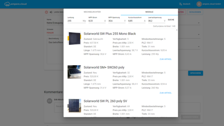 Die neue Schnittstelle in Cloud Vision.