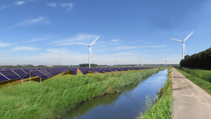 Zehn Gigawatt Photovoltaik und 4,7 Gigawatt Windkraft an Land müssen jährliche errichtet werden. - © Vattenfall
