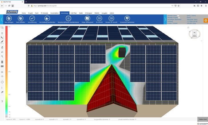 Mit dem SPT-Tool können Installateure Photovoltaikanlagen schnell und einfach planen. - © Ernst Schweizer
