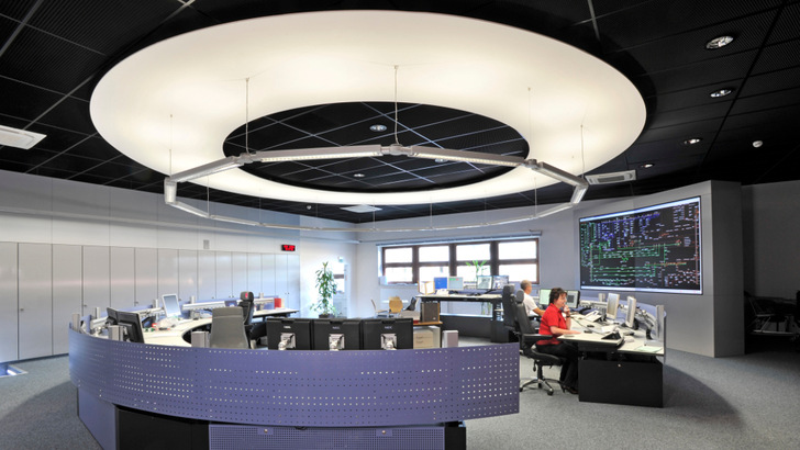 Die Leitwarte der Stadtwerke Tübingen.