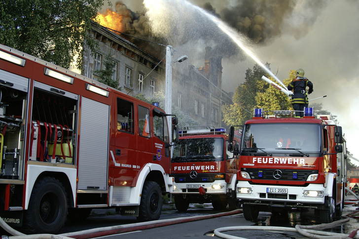 Beim Einsatz der Feuerwehr hat das Leben der Einsatzkräfte Priorität. - © Foto: Feuerwehr Zittau
