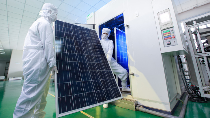 Mit steigenden Kapazitäten zur Fertigung sinken die Preise für Solarmodule, Wechselrichter und Stromspeicher.