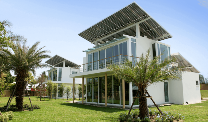 Das Phi Suea Haus  demonstriert das Potential von kombinierten Solar- und Wasserstofftechnologien. - © Enapter
