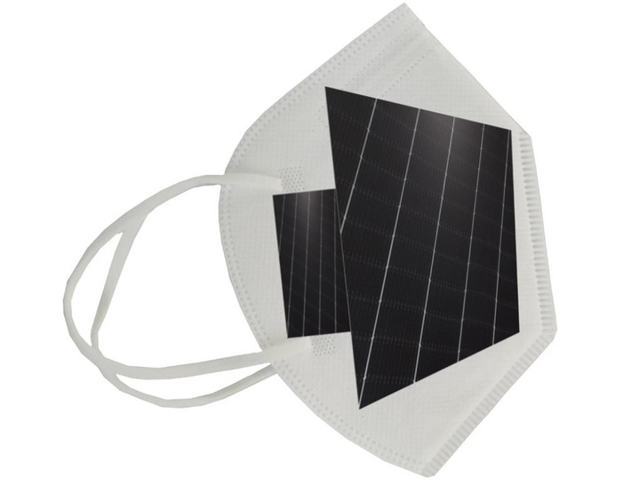 Vorabexemplar der neuen Solarmaske.