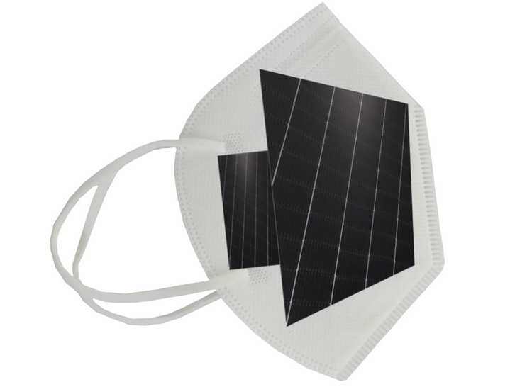 Vorabexemplar der neuen Solarmaske. - © HS
