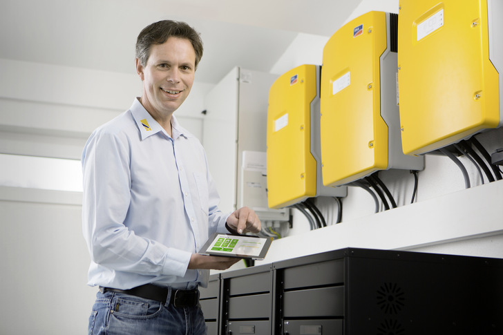 Solarunternehmer Andreas Chalupa aus Schöntal hat vorgesorgt.