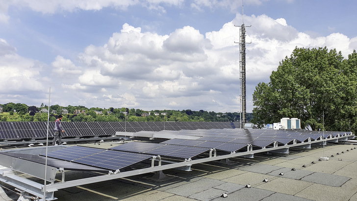Nordic Solar hat 53 Kilowatt Leistung auf dem Dach montiert.