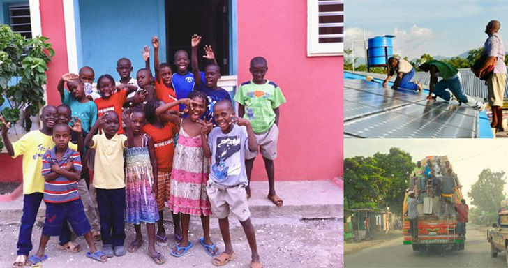 Die Solaranlage liefert Strom für ein Krankenhaus, Schulen und Werstätten in Taberre.