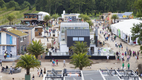 Die Studententeams werden 2023 ihre Gebäude als Solar Village in Bukarest aufbauen.